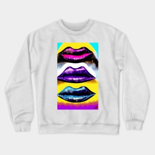 Popart Popculture Lips Crewneck Sweatshirt